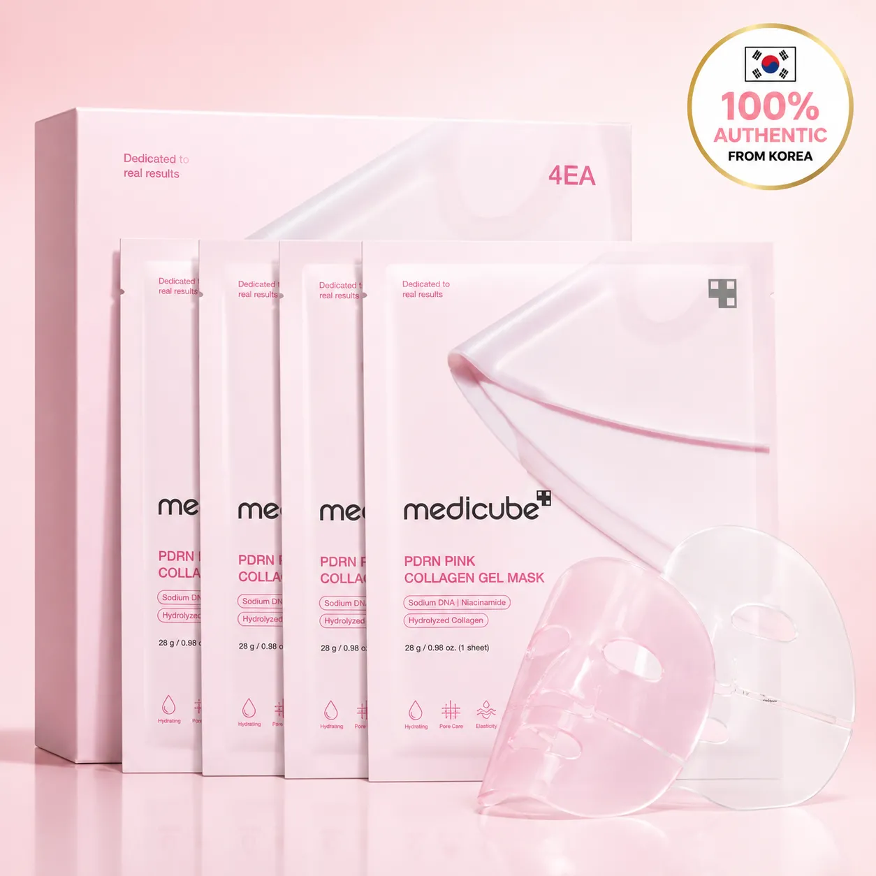 Medicube PDRN Pink Collagen Gel Mask Korean Overnight Hydrogel Mask